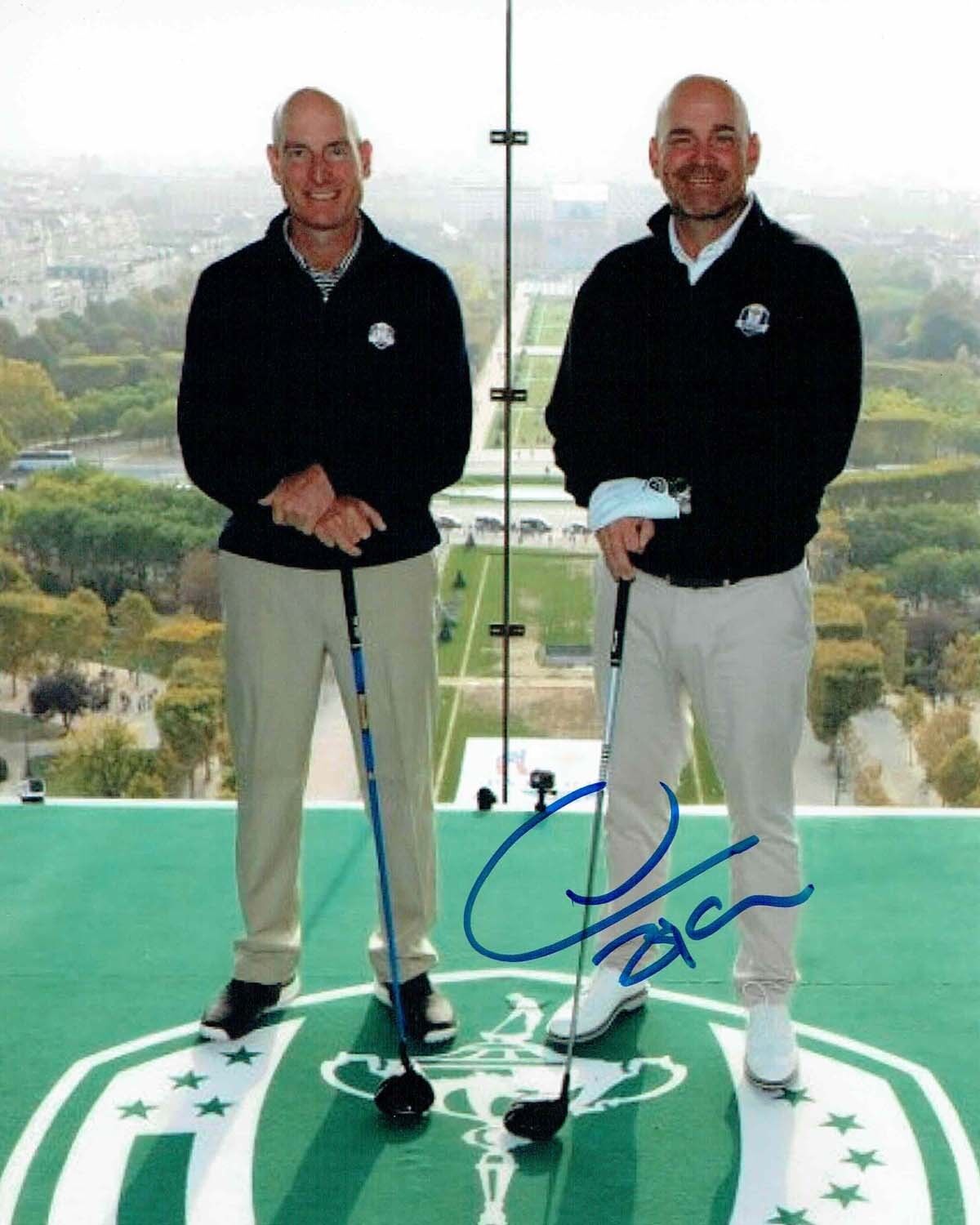 Thomas BJORN 2018 Golf Ryder Cup Captain Signed 10x8 Photo Poster painting 3 Autograph AFTAL COA