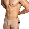 Men's sexy simple boxer briefs solid color button convex bag boxer briefs