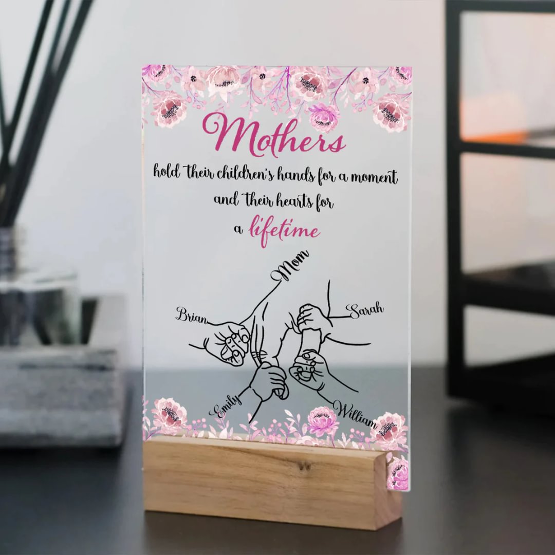 We Love You Mom - Personalized Acrylic Plaque - Best Gift For Mother