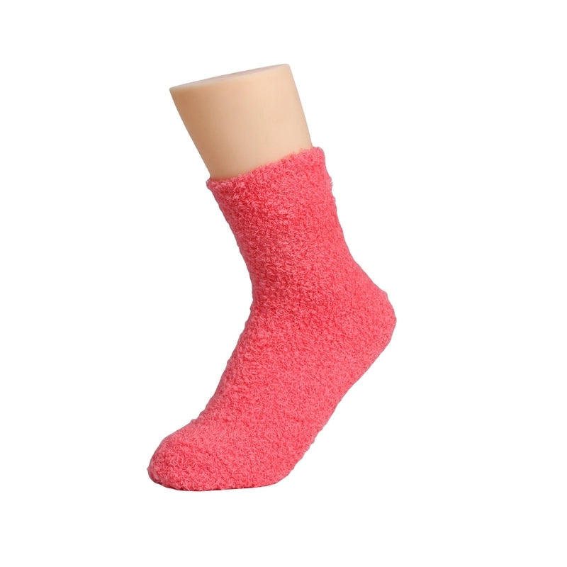 Coral Velvet Socks Women’s Hot Carpet Velvet Socks Winter Solid Color Thickened Floor Sleeping Plush Socks
