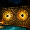 Solar Fence Lights Mandala Theme Waterproof Metal Solar Powered Deck Step Stair Lights for Garden Post Patio Decor Gifts for Women Mom