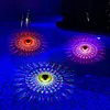 Solar Powered Pool Chlorine Floater with Colorful Lights for Nighttime Ambiance