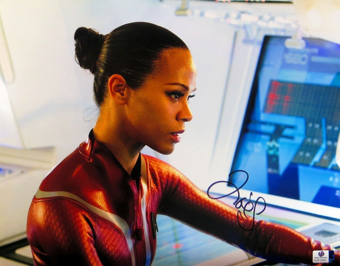 Zoe Saldana Signed Autographed 11X14 Photo Poster painting Star Trek Into Darkness GV816260