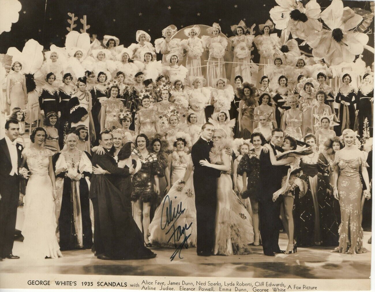 Alice Faye Signed Autographed 7X9 Photo Poster painting George White's Scandals BAS S97123