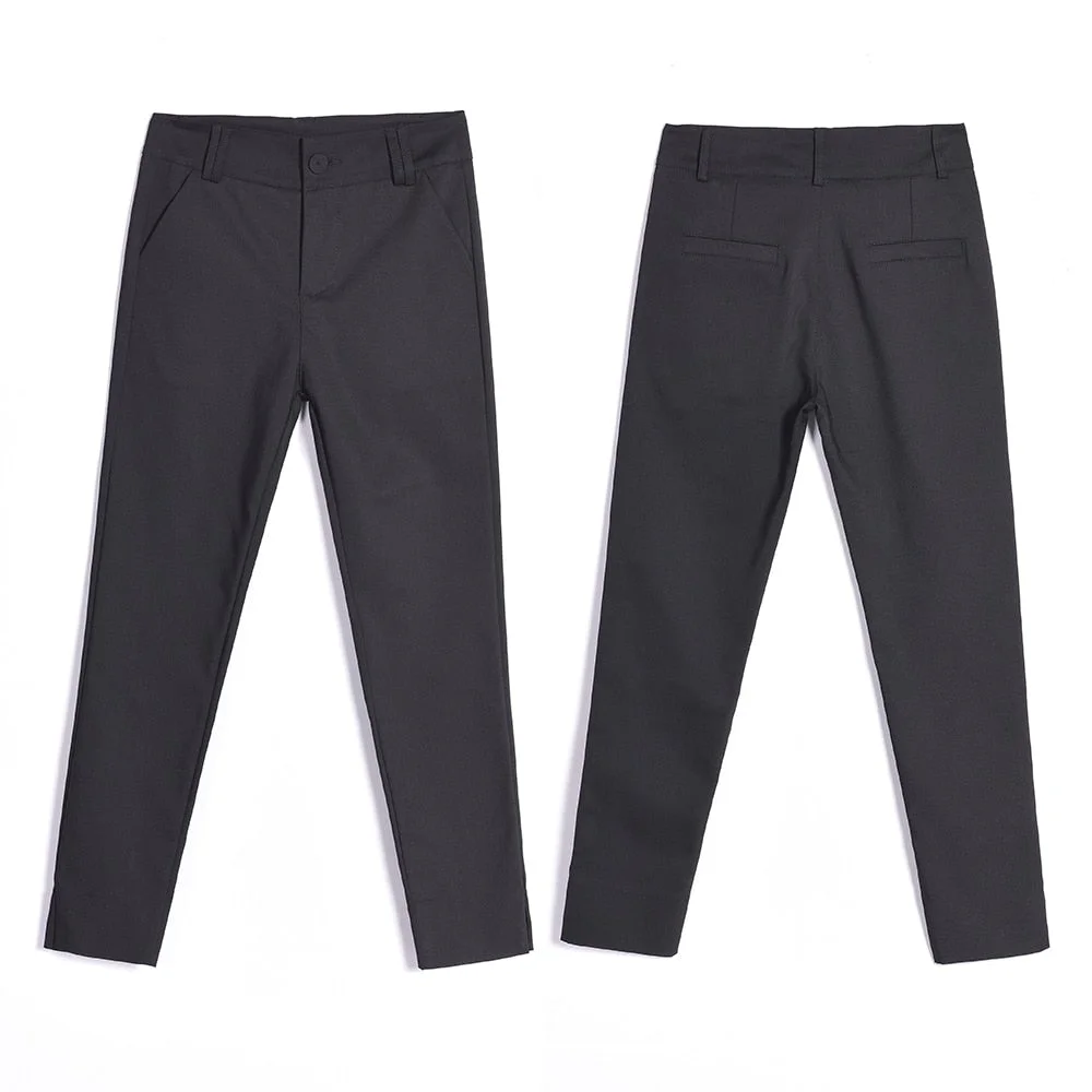 Office Lady Pencil Pants 2020 Women Fashion Work Wear Trousers Business Ladies Korean Style Female Black Navy blue White Pants
