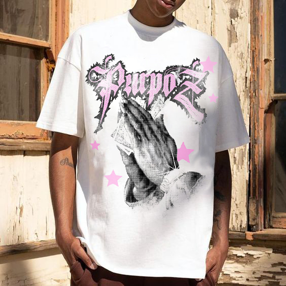 Loveciss®/ Personalized Hands Wishing Printed Short-Sleeved Men'S T-Shirt