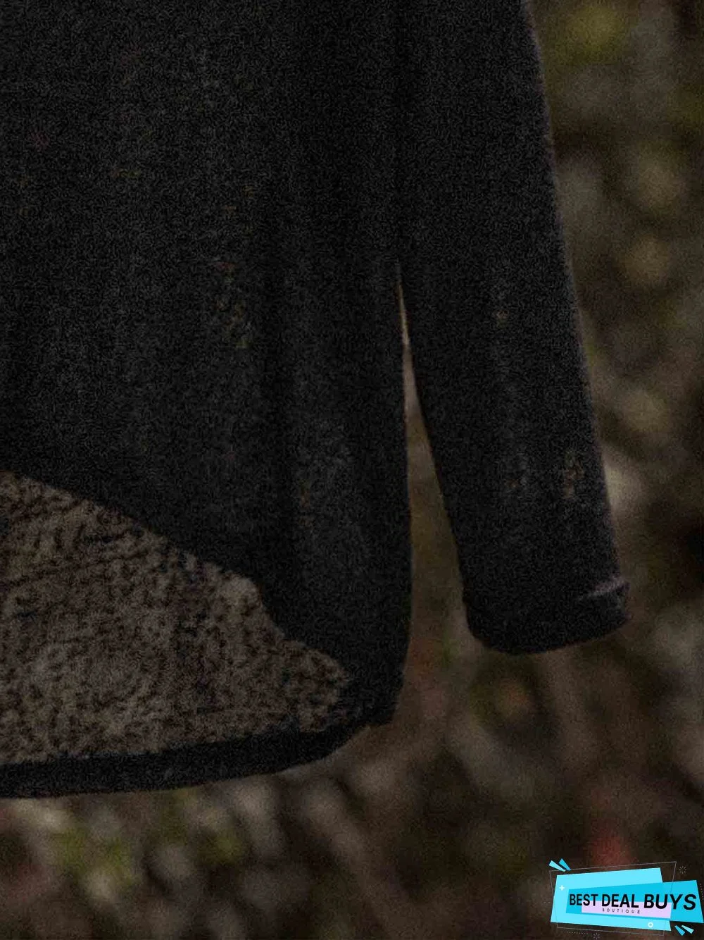 Woman Asymmetric Long Sleeve Casual Plain Casual Top