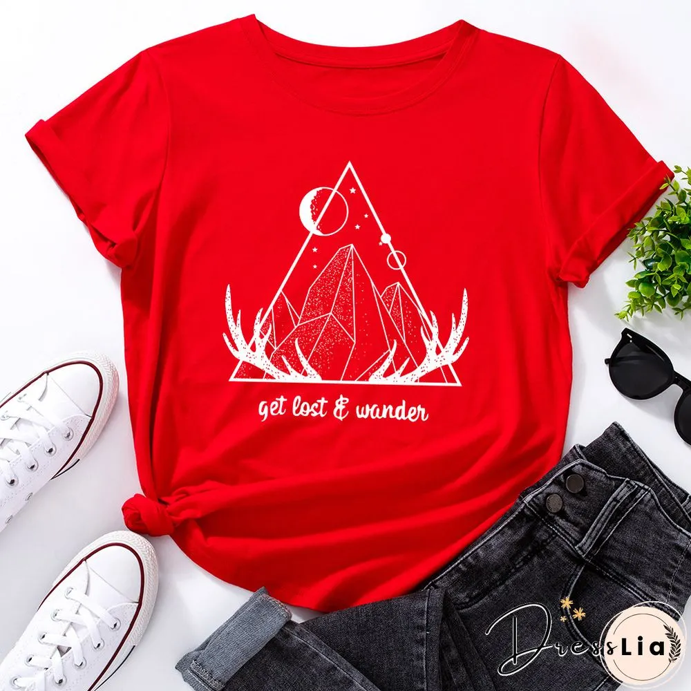 Graphic Tees For Women Cotton Short Sleeve Tee Woman T-Shirts Female Shirt Tops Summer