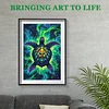 (US Only)Paint By Numbers Kit On Canvas DIY Oil Art Sea Turtles Picture Home Decor40x60cm