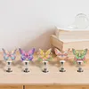 5PCS 2D Flat Animal Acrylic DIY Diamond Painting Shake Ornaments (Butterfly)