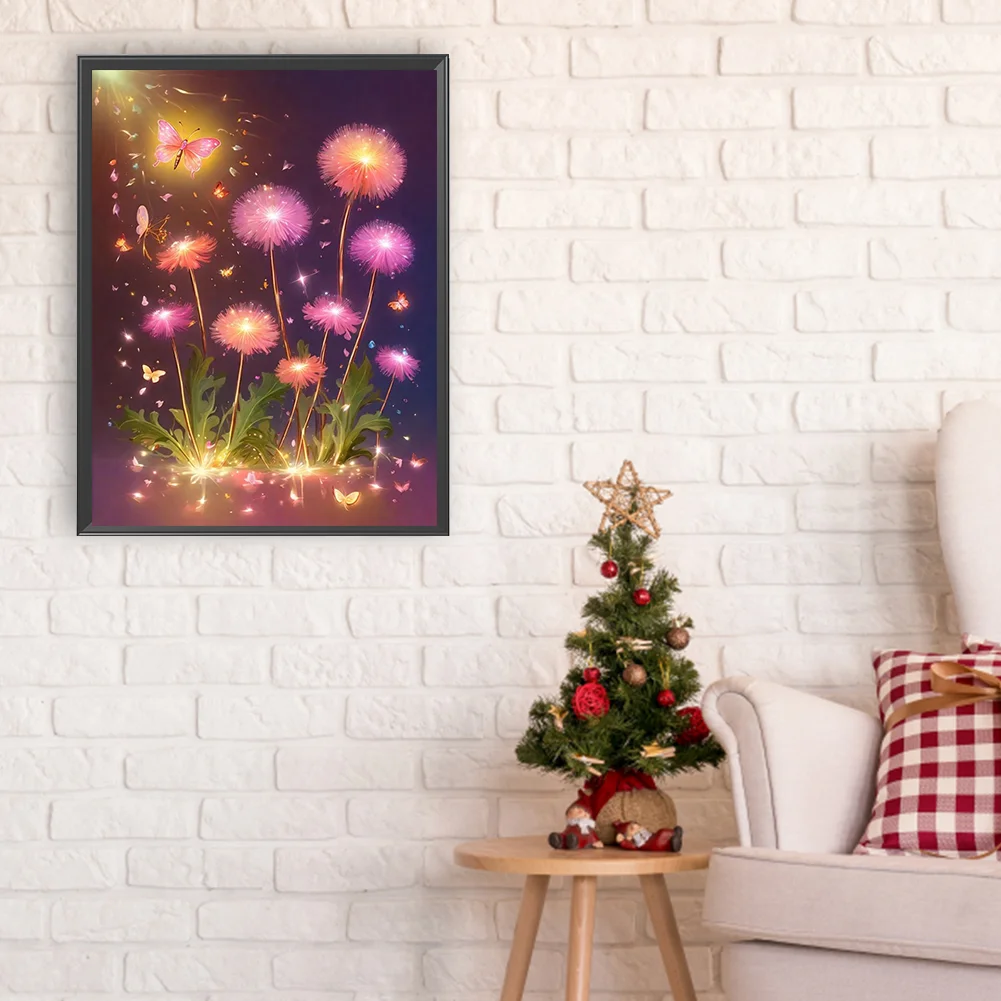 Full Round Diamond Painting 30*40cm - Colorful Dandelions