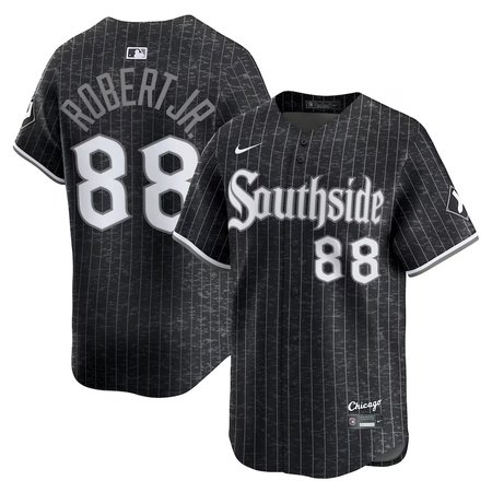 Youth Chicago White Sox #88 Luis Robert Jr.  Black City Connect Limited Player Jersey