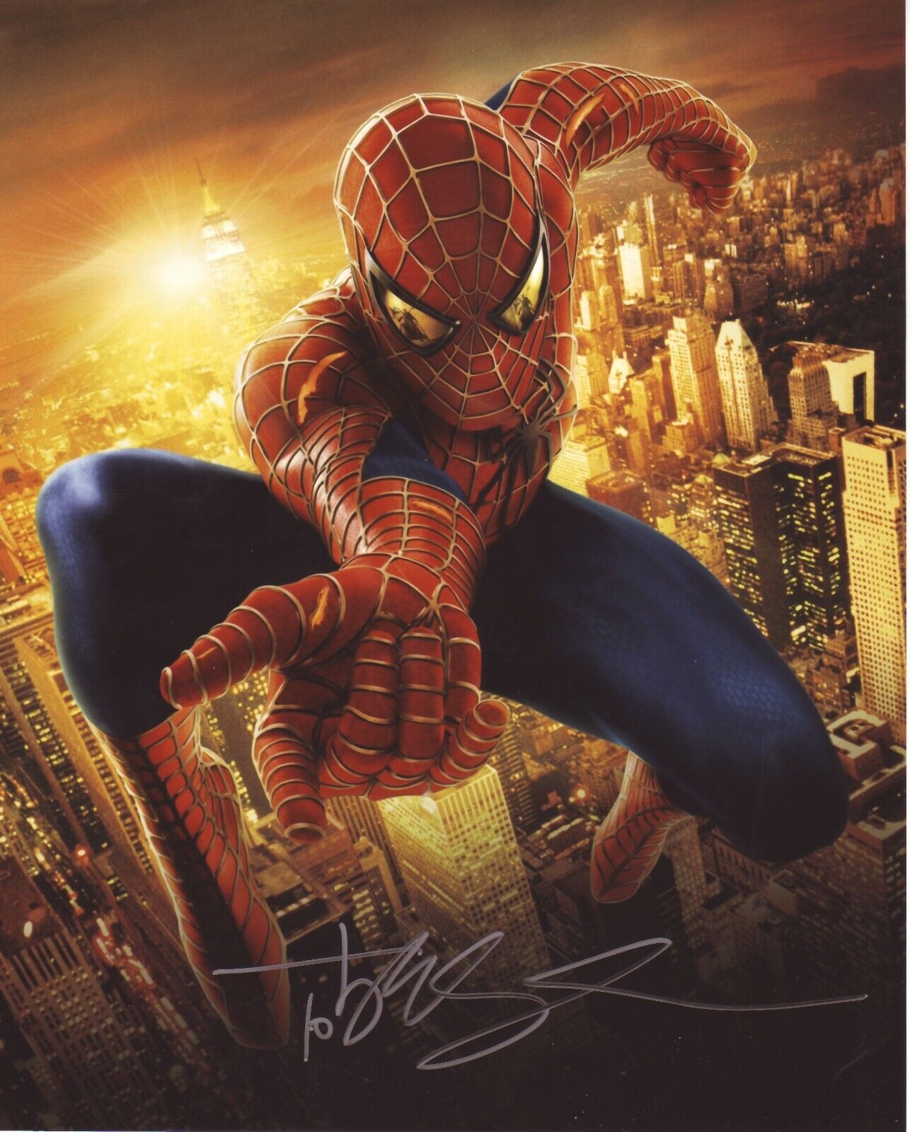 TOBEY MAGUIRE - SPIDERMAN AUTOGRAPH SIGNED PP Photo Poster painting POSTER