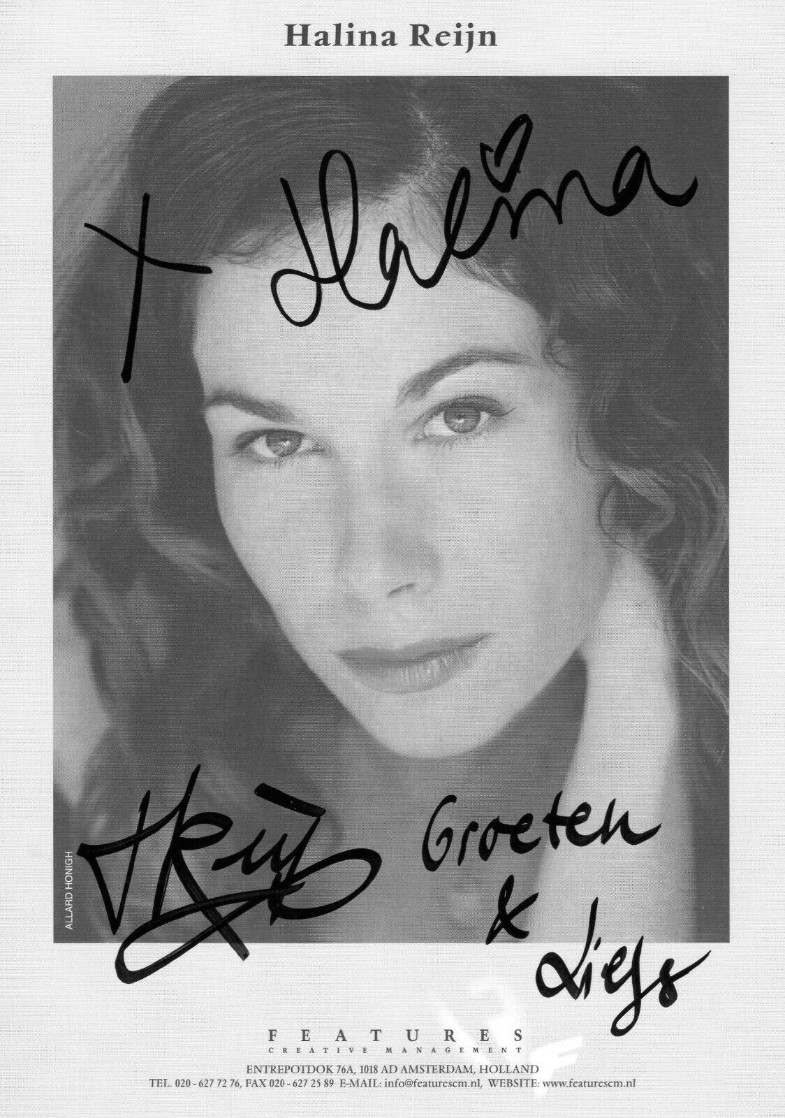 HALINA REIJN AUTOGRAPH, VALKYRIE, CONSPIRACY OF SILENCE