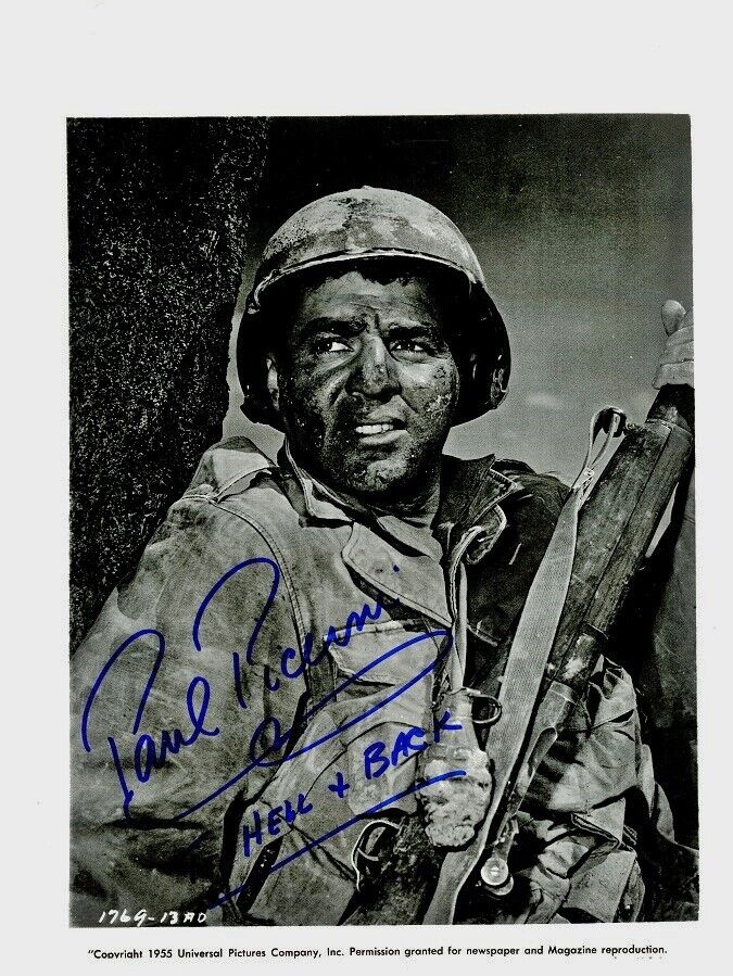 PAUL PICERNI Signed Photo Poster painting - To Hell & Back