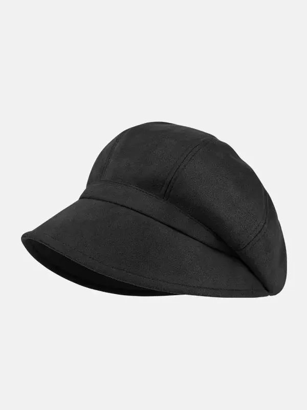 Simple Keep Warm Solid Color Fisherman Hat