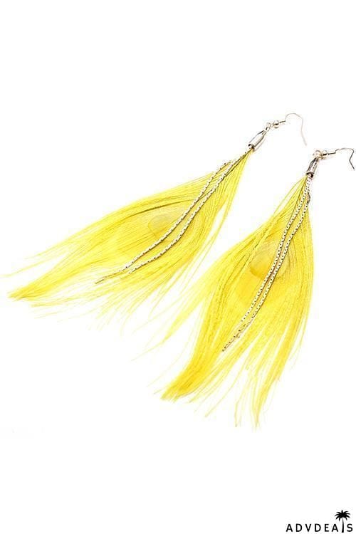 Peacock Feather Earring