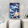 Diamond Painting-DIY Full Round Drill Abstract Starry Sky Castle(40x60cm)