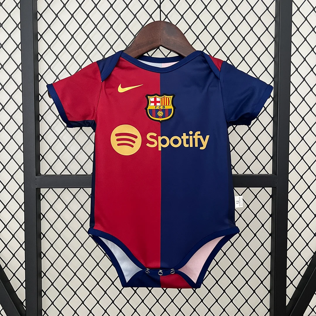 24/25 Barcelonal Home Baby Size  9-12 Football Shirt Thai Quality
