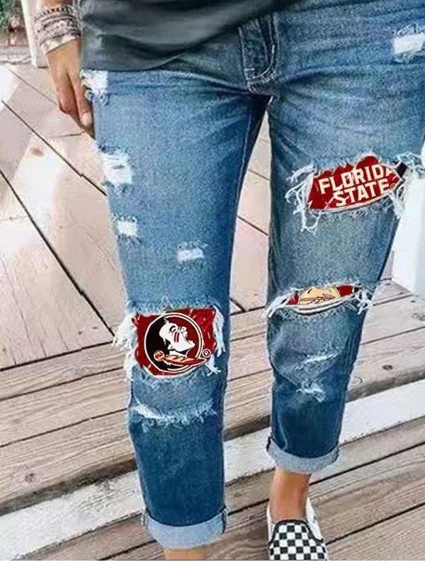 Women Bottoms Jeans Graphic