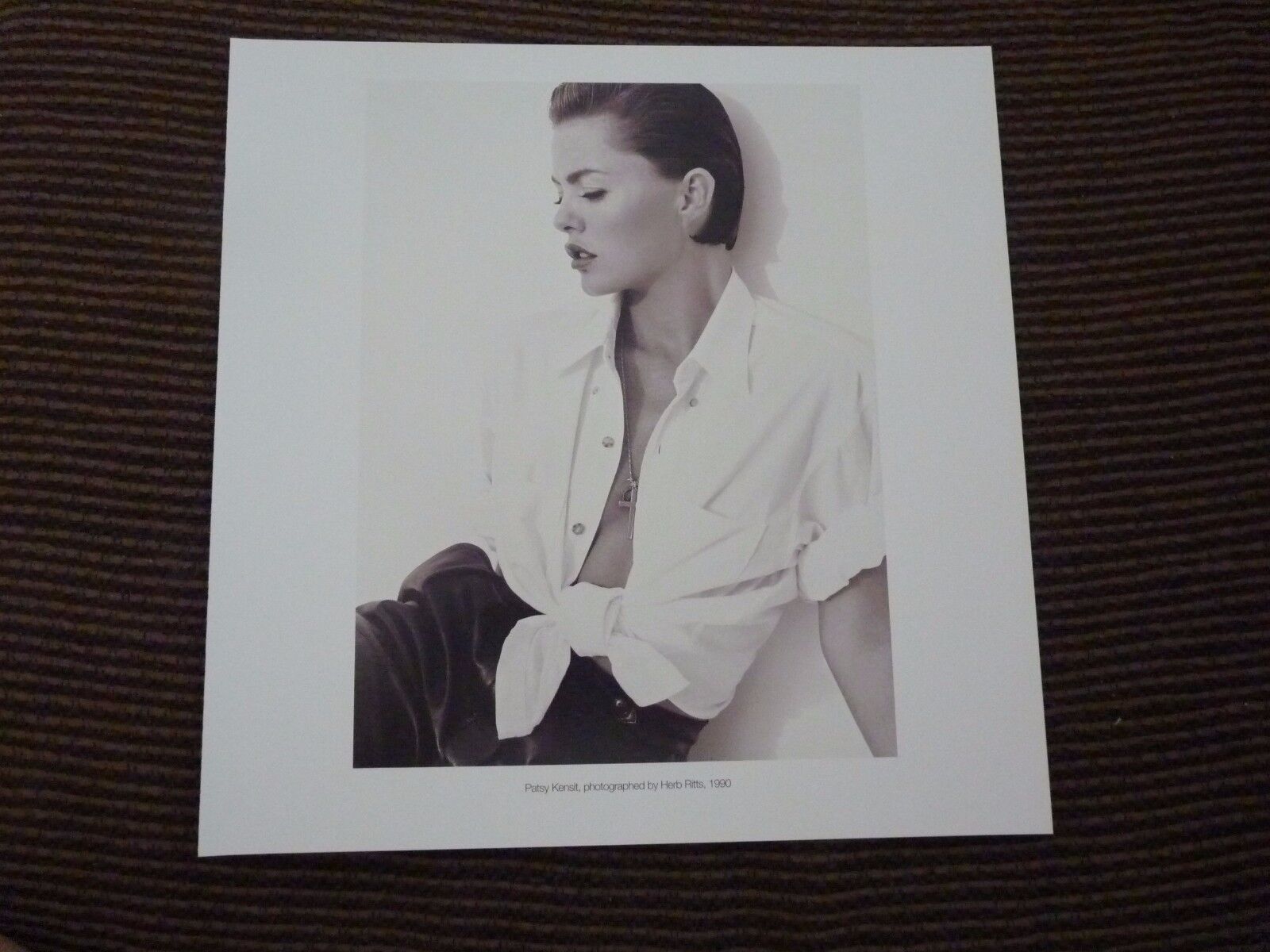 Single Page Patsy Kensit Coffee Table Book Photo Poster painting