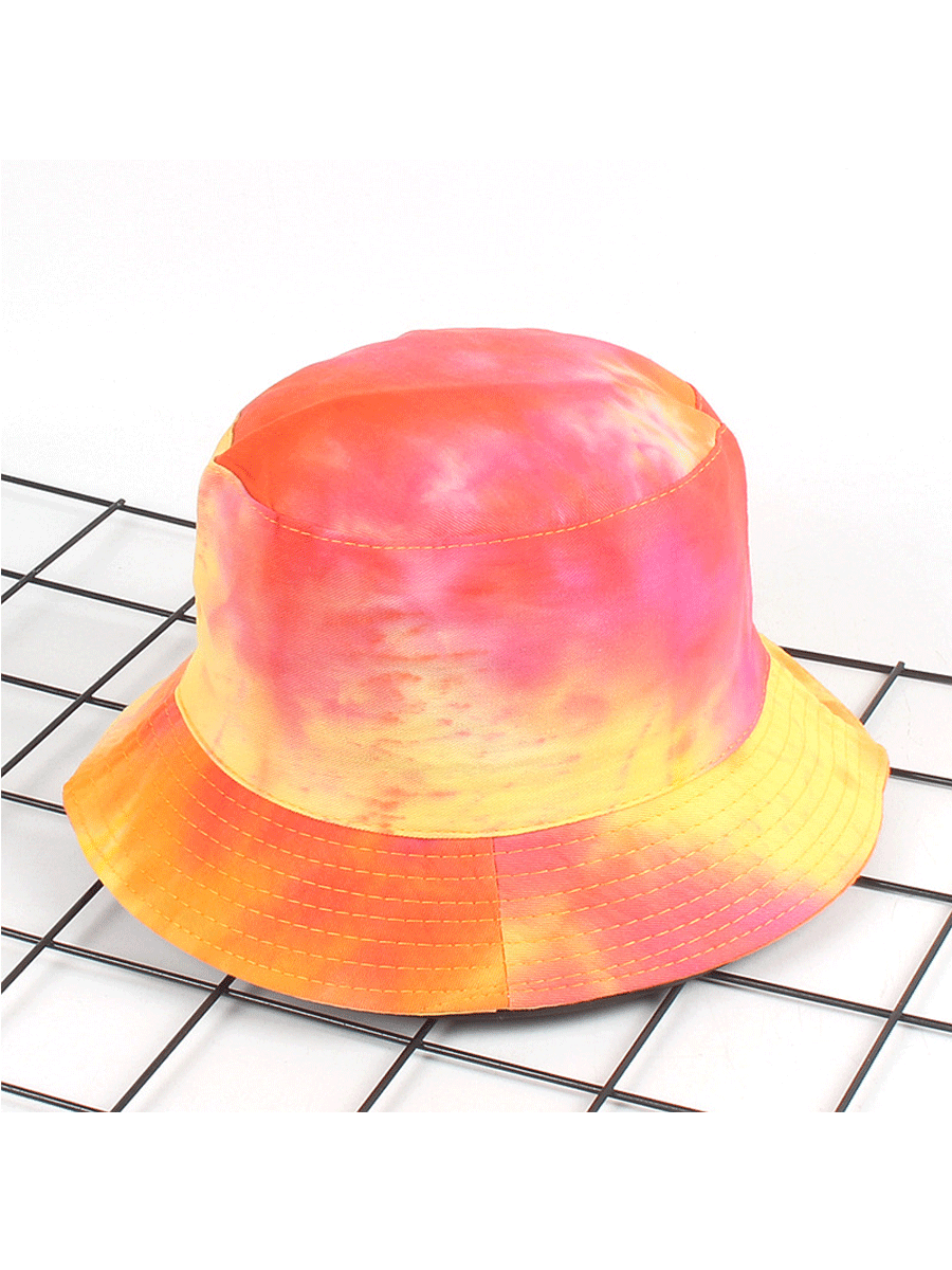 Colorful Tie-dye Sunshade Fisherman Hat