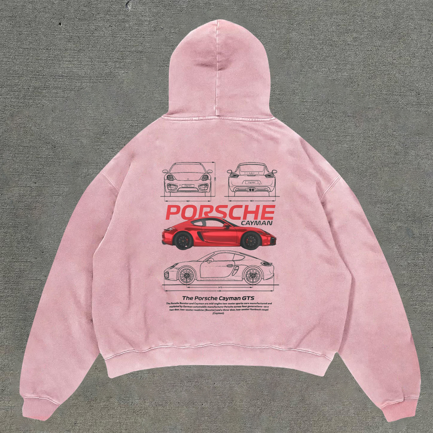 Casual statement print hoodie