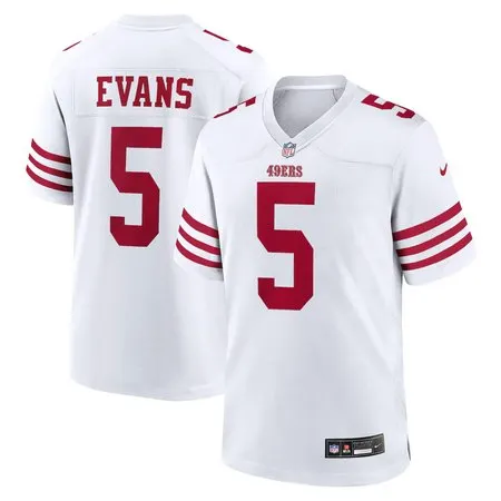 Youth San Francisco 49ers #5 Mike Evans Nike White Game Jersey