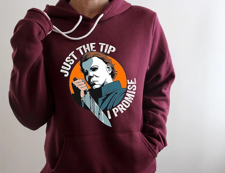 Halloween Scary Hoodie👻Crewneck-Just The Tip I Promise