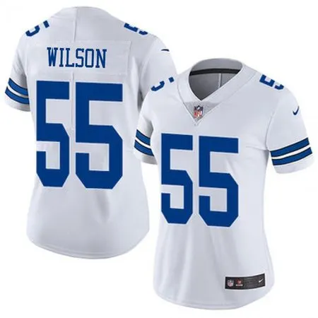Women's Dallas Cowboys #55 Logan Wilson Esch White Color Rush Vapor Limited Stitched Jersey E8ZG