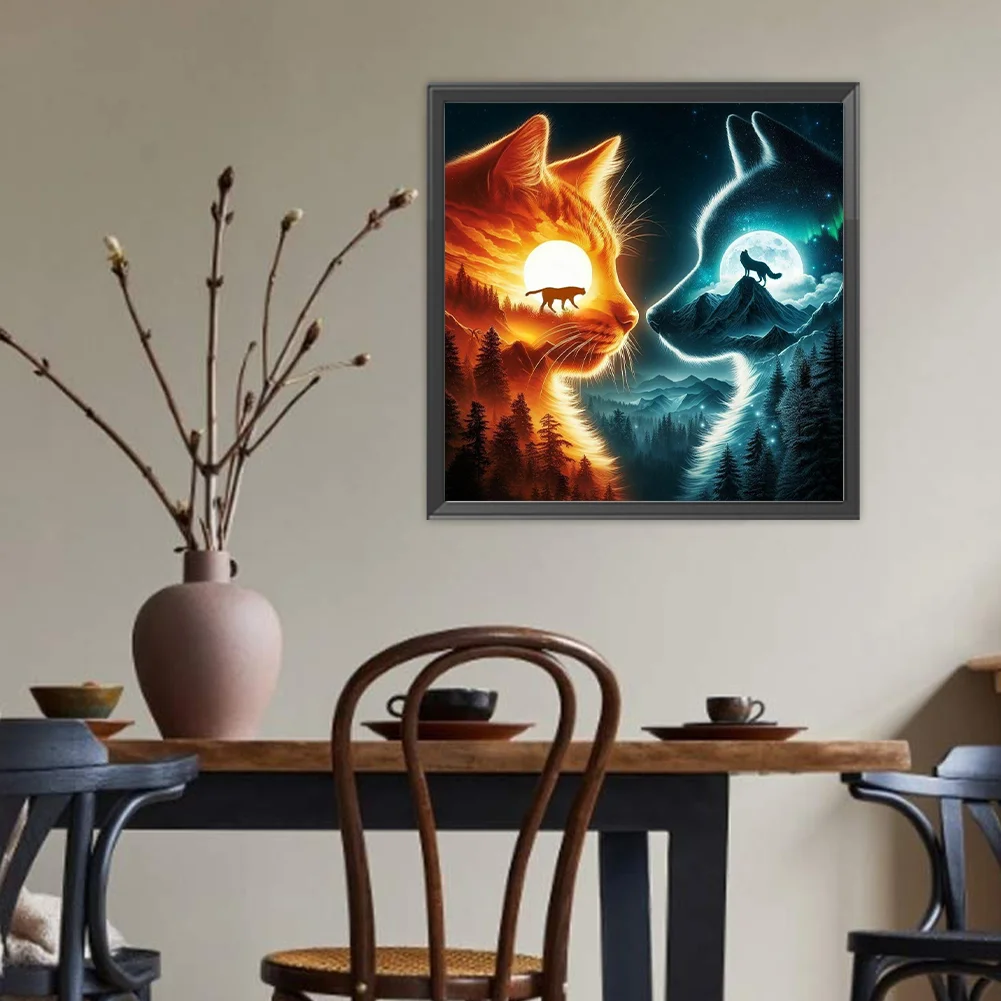 Diamond Painting - Full Round Drill - Wolf(Canvas|40*40cm)