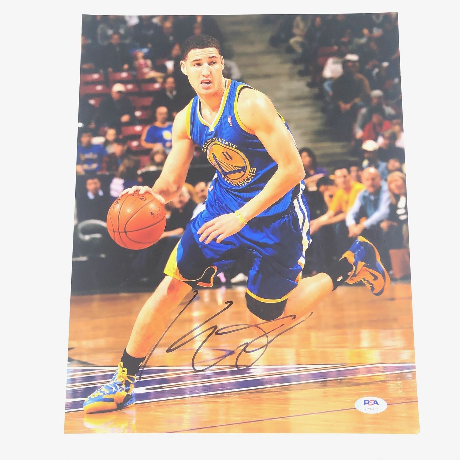 Klay Thompson signed 11x14 Photo Poster painting PSA/DNA Golden State Warriors Autographed