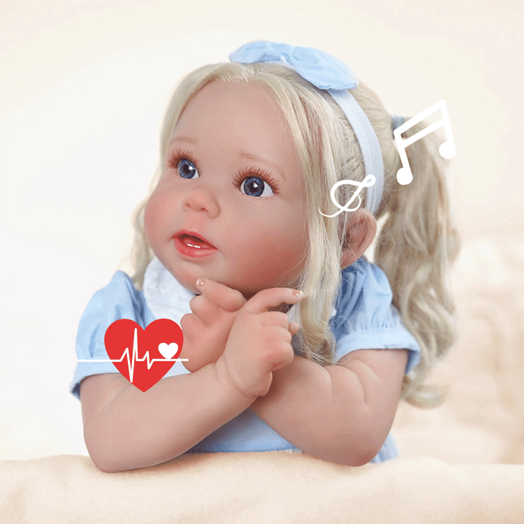 Babeside Stella 20'' Cutest Realistic Reborn Baby Doll Girl That Look Rea with Heartbeat Coos and Breath