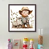 Cowboy Kid - 11CT Stamped Cross Stitch 40*40cm/15.75*15.75in