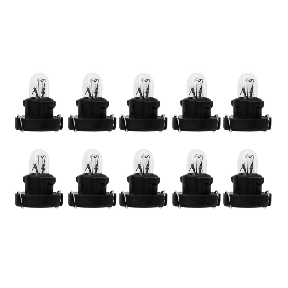 

10Pcs T3 Led 12V Car Interior Instrument Light Bulbs Dashboard Lamps, Black, 501 Original