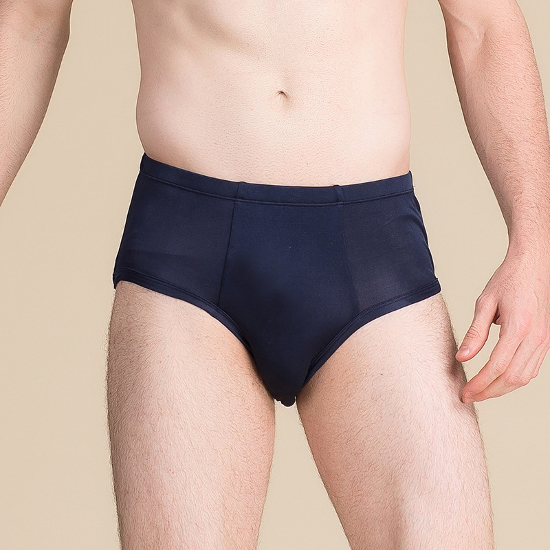 Clearance-Men's Silk Briefs Elastic Style REAL SILK LIFE