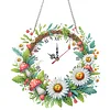 DIY Daisy Mushroom Diamond Clock Art Pendant Home Wall Decoration Crafts