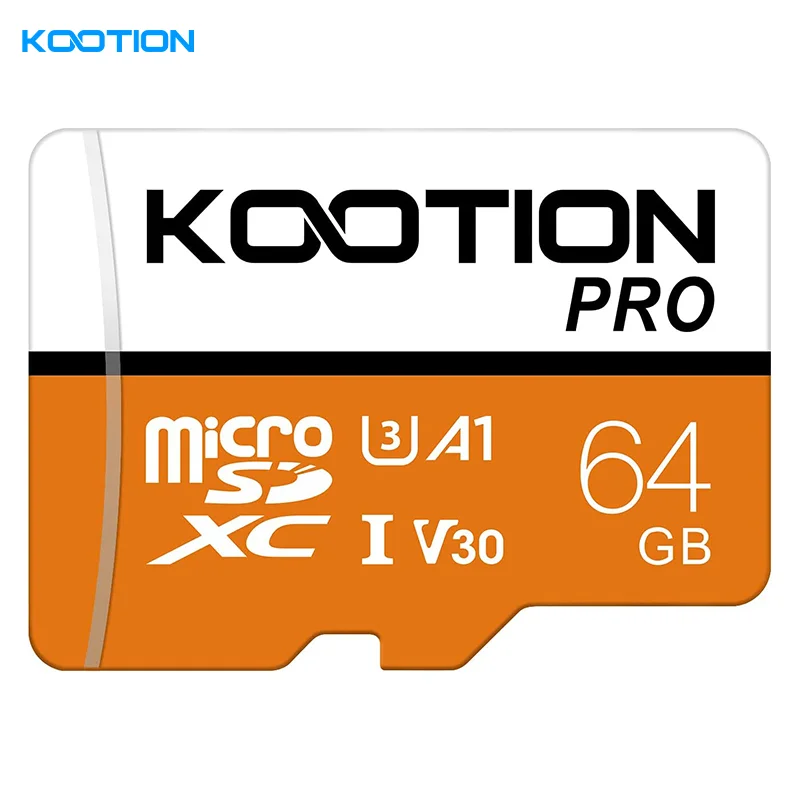 KOOTION 64GB Orange Micro SD Card
