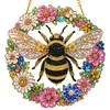 Diamond Painting Window Hanging Kit Floral Honeybee 9.45x9.45in