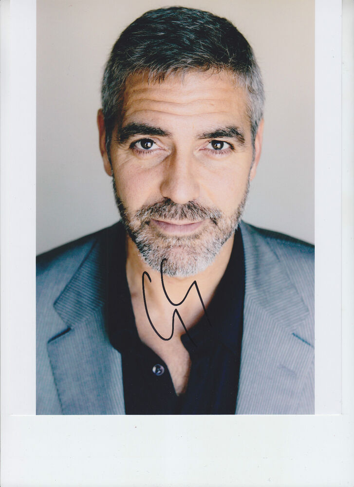 George Clooney - signed 8x10