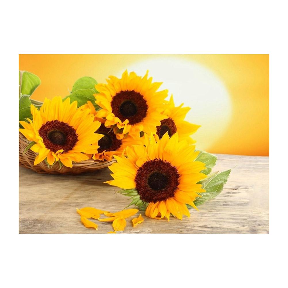 Sunflowers Round Part Drill Diamond Painting 40X30CM(Canvas) gbfke