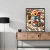 Boutons &agrave; coudre-peinture au diamant carr&eacute;-40*50cm
