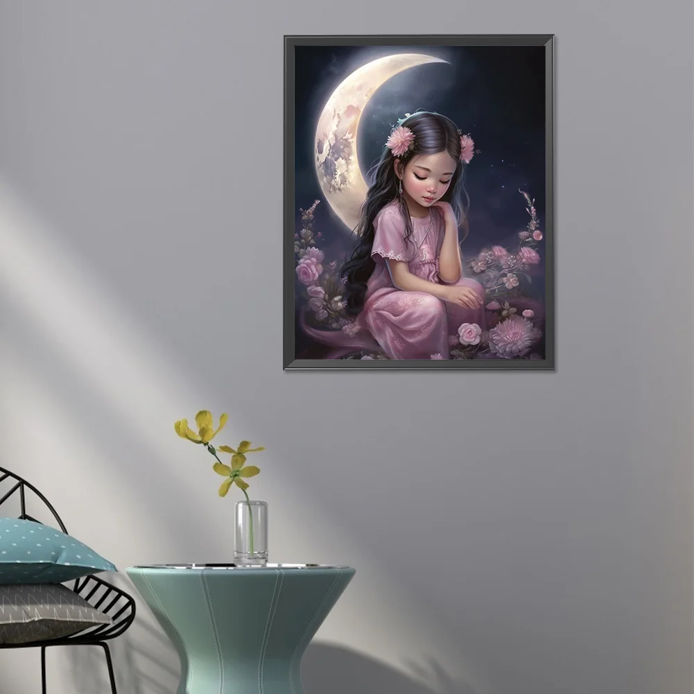 Diamond Painting - Full Round Drill - Girl(Canvas|40*50cm)