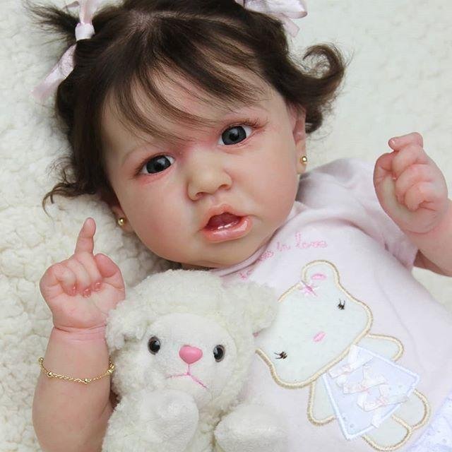 My Reborn Baby Doll Realistic Reborn Full Silicone Baby Girl 2022, Real Baby Dolls 12 inch Hilary -Creativegiftss® - [product_tag] Creativegiftss.com