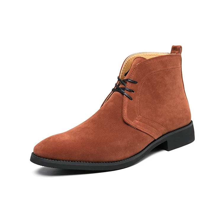 Anchorage Black&brown Suede Chukka Boots