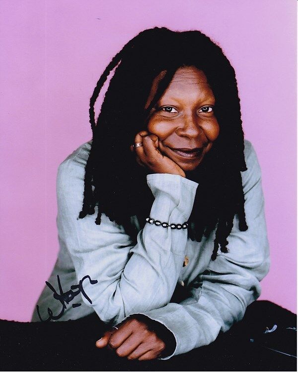 WHOOPI GOLDBERG Signed Autographed Photo Poster painting