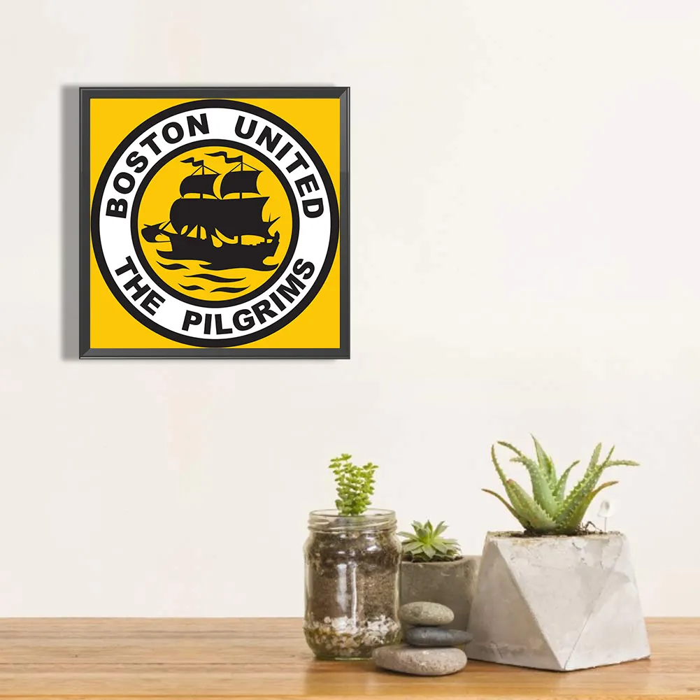 Full Round Diamond Painting 30*30cm - Boston United Fc Football Team