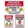 3pcs - Dog Warning- Vintage Metal  Signs(8*12Inch)