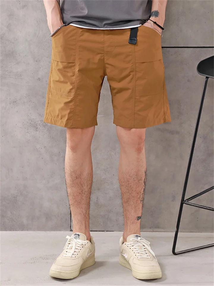 Summer Sports Shorts Men's Thin Section of Large Size Loose Five-minute Trousers Casual Quick-drying Ice Silk Beach In The Trousers