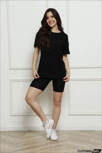 Round Neck Short Sleeve T-Shirt and Shorts Set